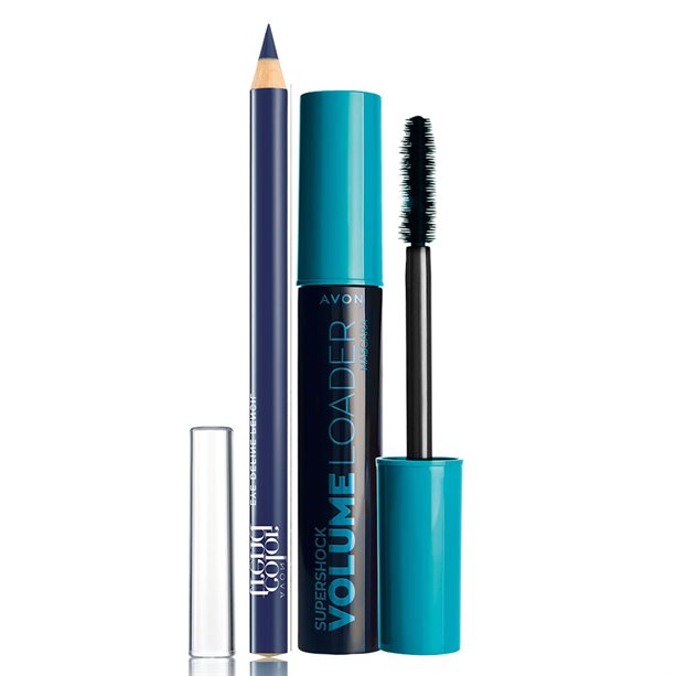 Set Mascara SuperShock + Creion Contur pentru ochi Define - Blue