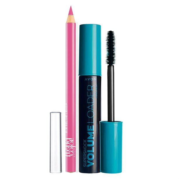 Set Mascara SuperShock + Creion Contur pentru ochi Define - Pink